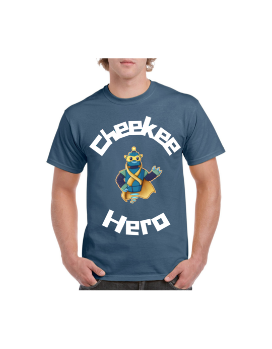 Cheekee Hero Crew Circle Tee (Adult) - INDIGO